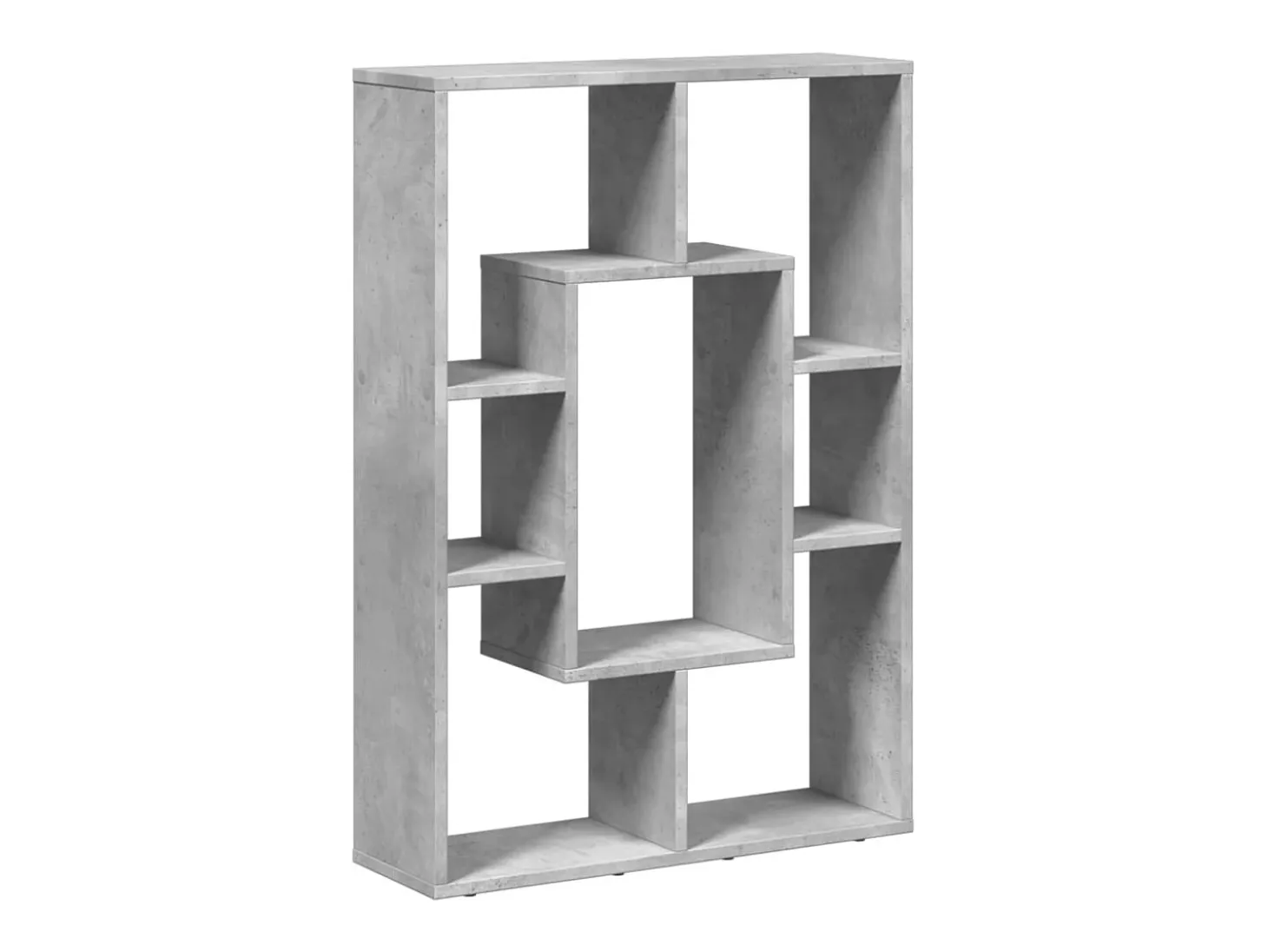 Estantería de madera de ingeniería gris hormigón 63x20x90 cm