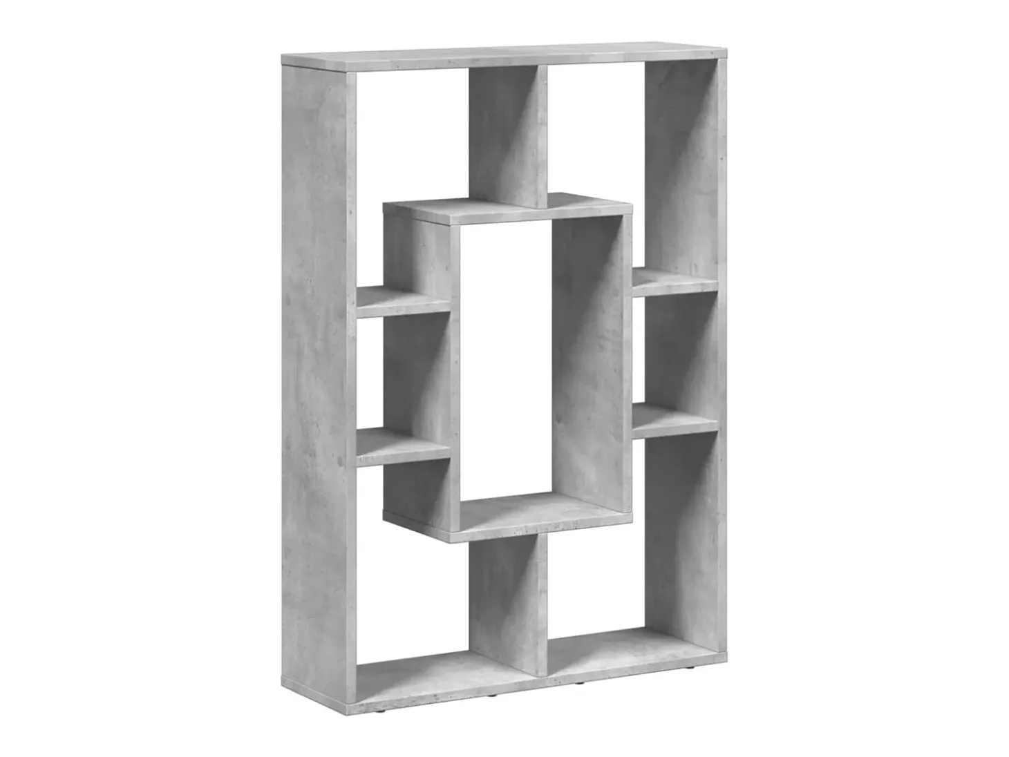 Estantería de madera de ingeniería gris hormigón 63x20x90 cm