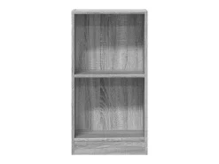 Estantería de madera de ingeniería gris Sonoma 40x24x76 cm