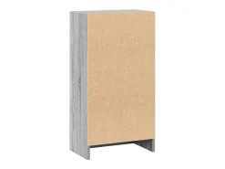 Estantería de madera de ingeniería gris Sonoma 40x24x76 cm