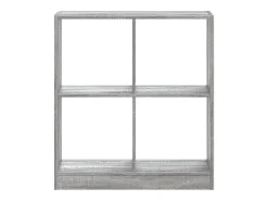 Estantería de madera de ingeniería gris Sonoma 68,5x32x75 cm
