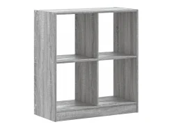 Estantería de madera de ingeniería gris Sonoma 68,5x32x75 cm