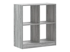 Estantería de madera de ingeniería gris Sonoma 68,5x32x75 cm