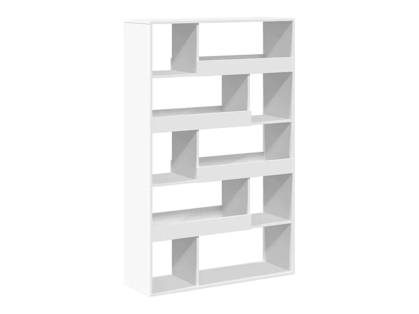 Estantería de madera de ingeniería blanca 100x33x156,5 cm