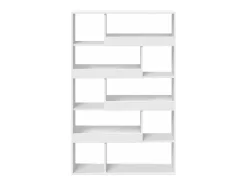 Estantería de madera de ingeniería blanca 100x33x156,5 cm