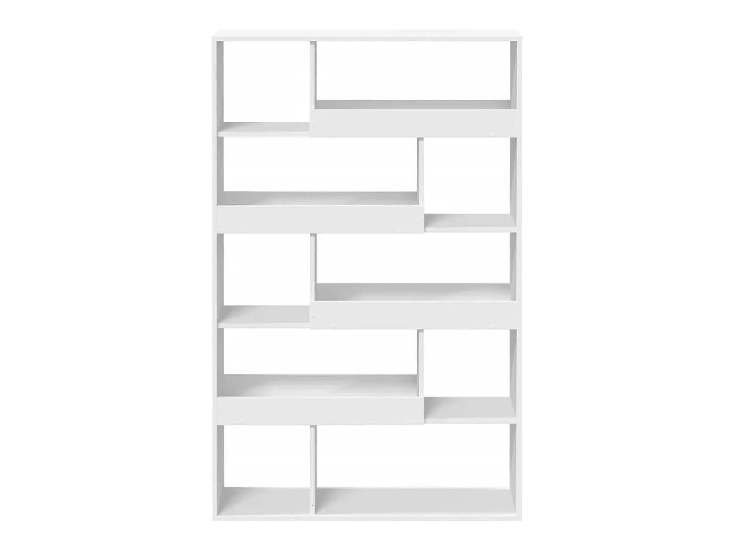 Estantería de madera de ingeniería blanca 100x33x156,5 cm