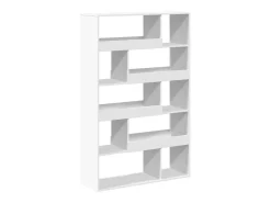Estantería de madera de ingeniería blanca 100x33x156,5 cm