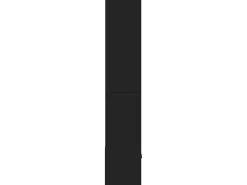 Estantería de madera de ingeniería negra 70x36x189 cm