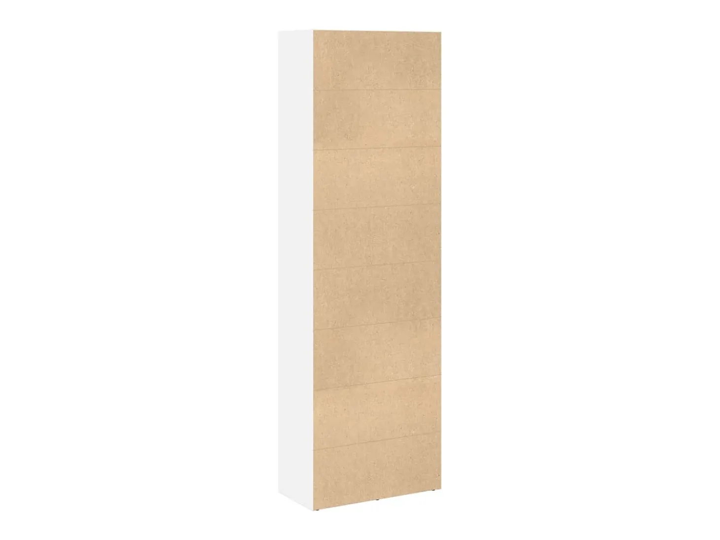 Estantería de madera de ingeniería blanca 60x30x189 cm