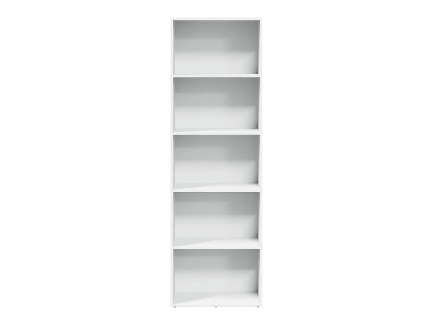 Estantería de madera de ingeniería blanca 60x30x189 cm