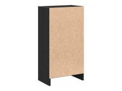 Estantería de madera de roble negro 40x24x76 cm