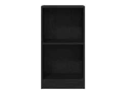 Estantería de madera de roble negro 40x24x76 cm