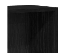 Estantería de madera de roble negro 40x24x76 cm