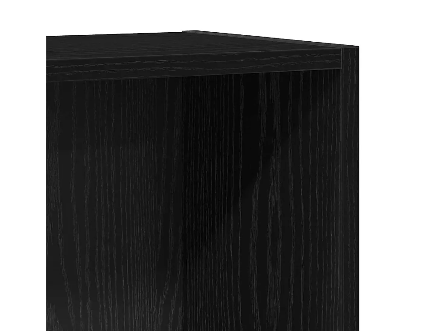 Estantería de madera de roble negro 40x24x76 cm
