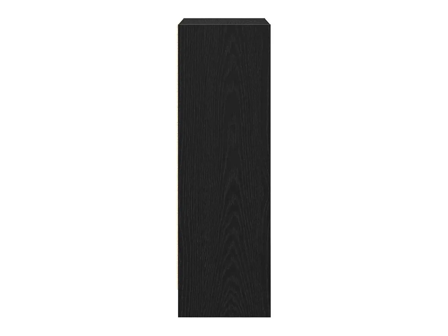 Estantería de madera de roble negro 40x24x76 cm
