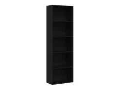 Estantería de madera de roble negro 60x30x189 cm