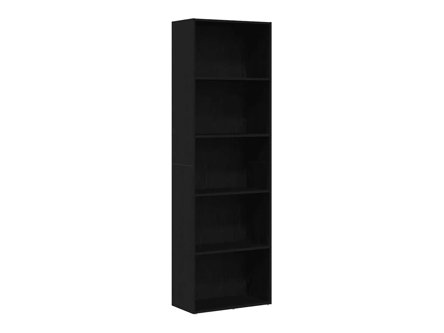 Estantería de madera de roble negro 60x30x189 cm