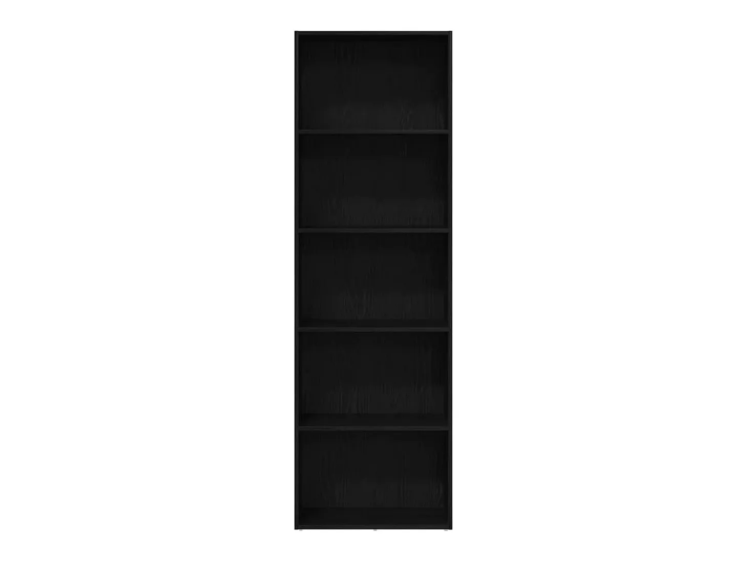 Estantería de madera de roble negro 60x30x189 cm
