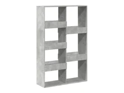Estantería de madera ingeniería gris hormigón 100x33x155,5 cm