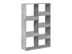 Estantería de madera ingeniería gris hormigón 100x33x155,5 cm