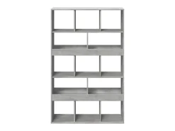 Estantería de madera ingeniería gris hormigón 100x33x156,5 cm