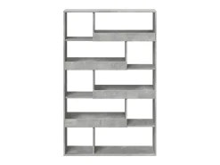 Estantería de madera ingeniería gris hormigón 100x33x156,5 cm