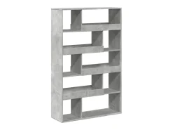 Estantería de madera ingeniería gris hormigón 100x33x156,5 cm
