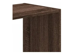Estantería de madera ingeniería marrón roble 68,5x32x68,5 cm