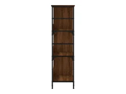 Estantería de madera ingeniería marrón roble 78,5x33x117,5 cm