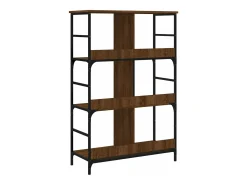 Estantería de madera ingeniería marrón roble 78,5x33x117,5 cm