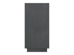 Estantería de madera maciza de pino gris 80x35x71 cm
