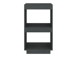 Estantería de madera maciza de pino gris 40x35x71 cm