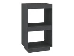 Estantería de madera maciza de pino gris 40x35x71 cm