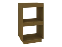 Estantería de madera maciza de pino marrón miel 40x35x71 cm