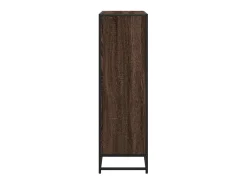 Estantería de madera y metal marrón roble 97,5x33x107,5 cm