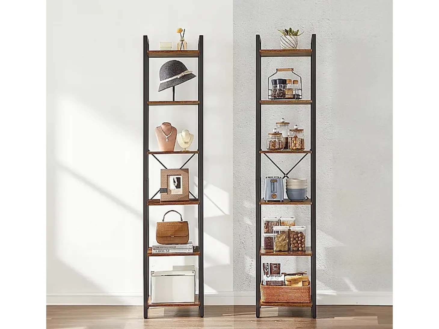 ESTANTERÍA DE OFICINA PARA LIBROS BIBLIOTECA ALTA LOFT INDUSTRIAL COLUMNA VINTAGE