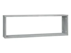 Estantería de pared cúbica de 4 piezas Sonoma gris 80x15x26,5 cm