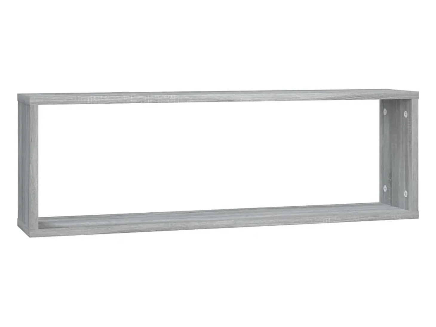 Estantería de pared cúbica de 4 piezas Sonoma gris 80x15x26,5 cm