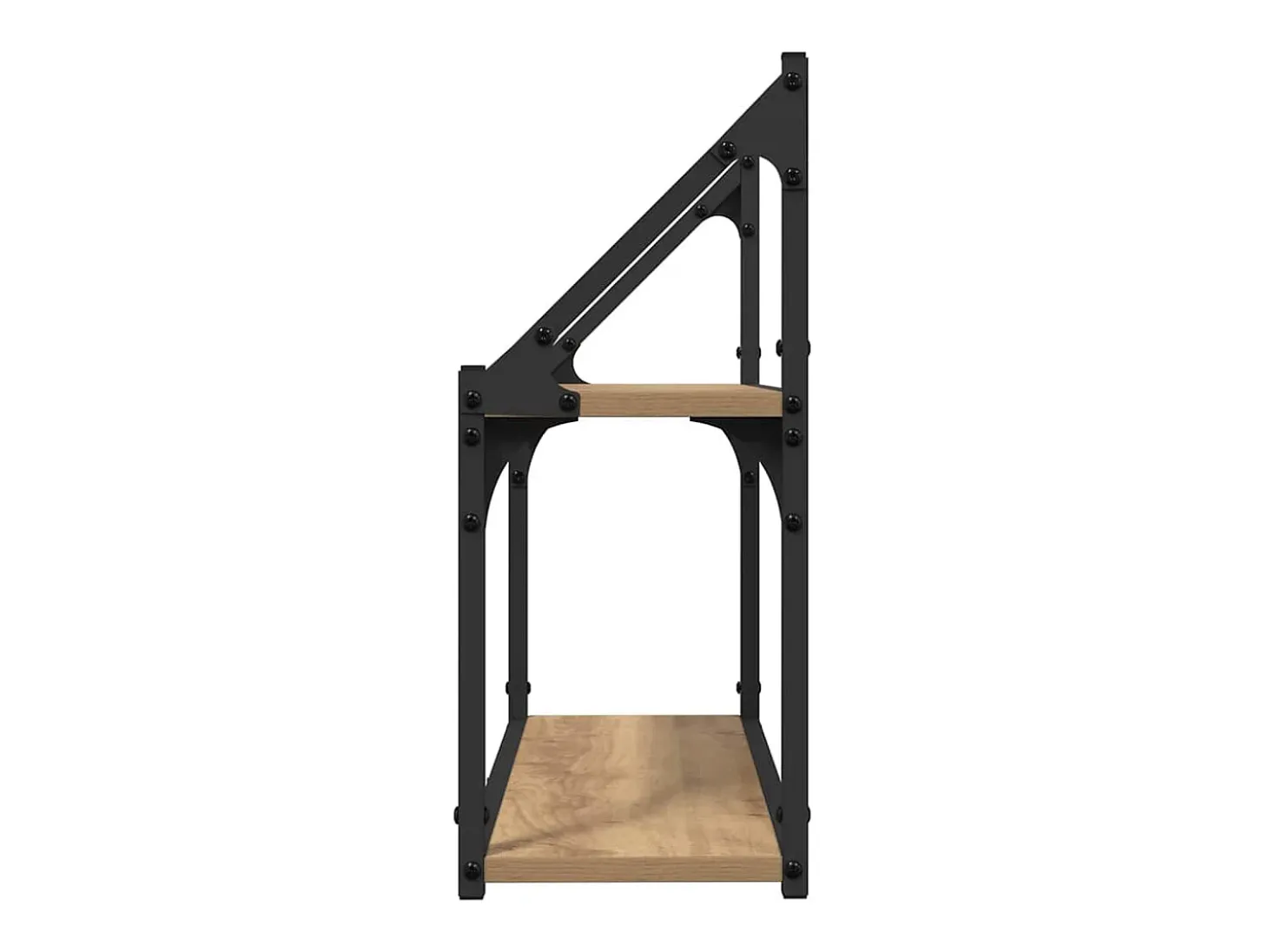 Estantería de pared con balda, roble artesanal, 60 x 21 x 51 cm