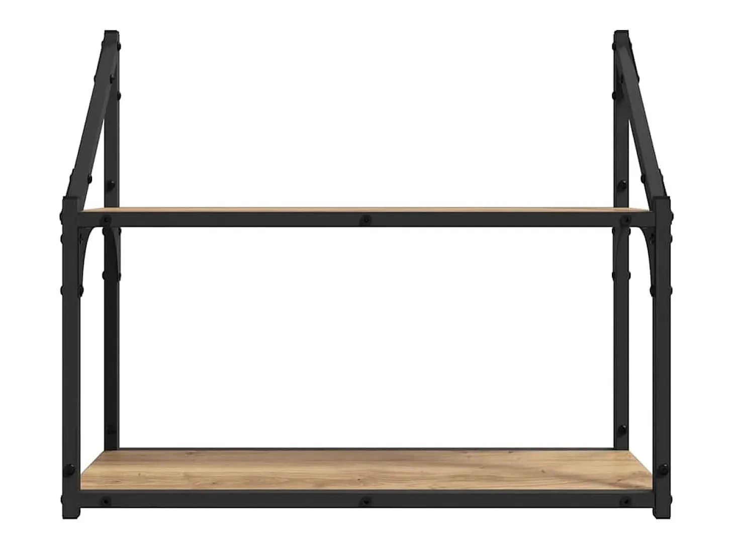 Estantería de pared con balda, roble artesanal, 60 x 21 x 51 cm