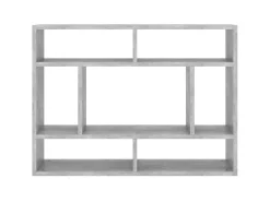 Estantería de pared contrachapada gris hormigón 75x16x55 cm ES87499