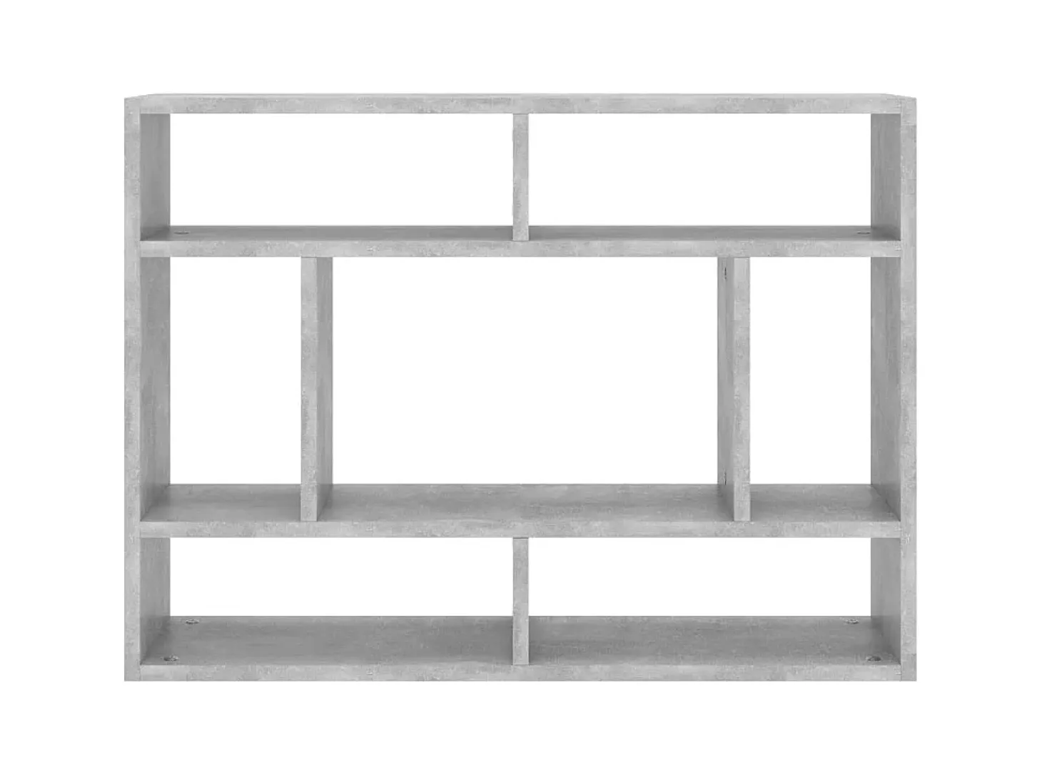 Estantería de pared contrachapada gris hormigón 75x16x55 cm ES87499