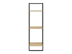Estantería de pared de 3 niveles roble Sonoma 30x25x100 cm