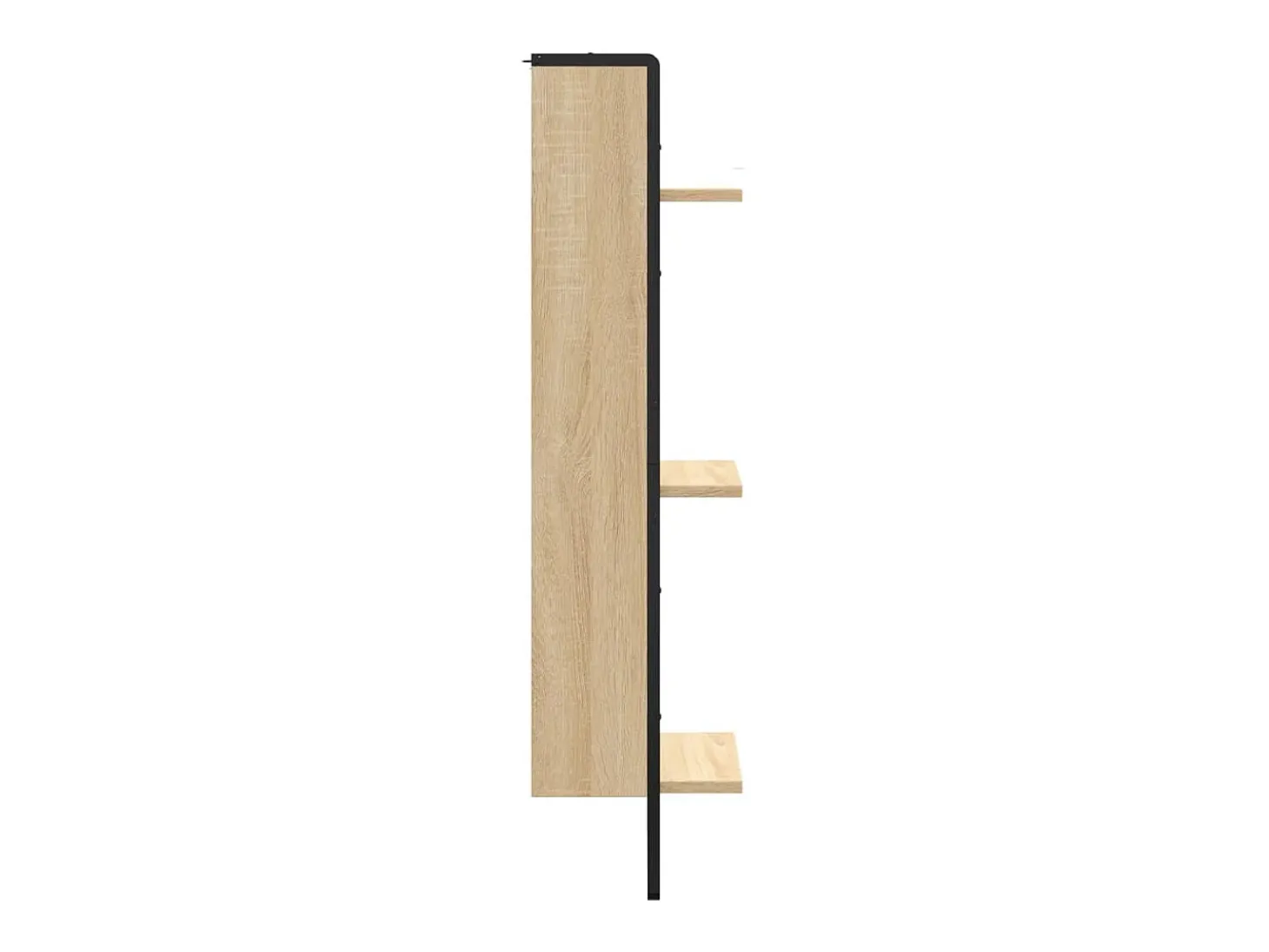 Estantería de pared de 3 niveles roble Sonoma 30x25x100 cm