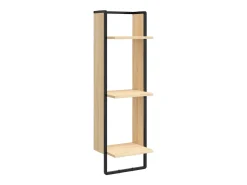 Estantería de pared de 3 niveles roble Sonoma 30x25x100 cm