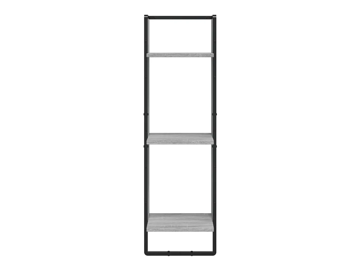 Estantería de pared de 3 niveles Sonoma gris 30x25x100 cm