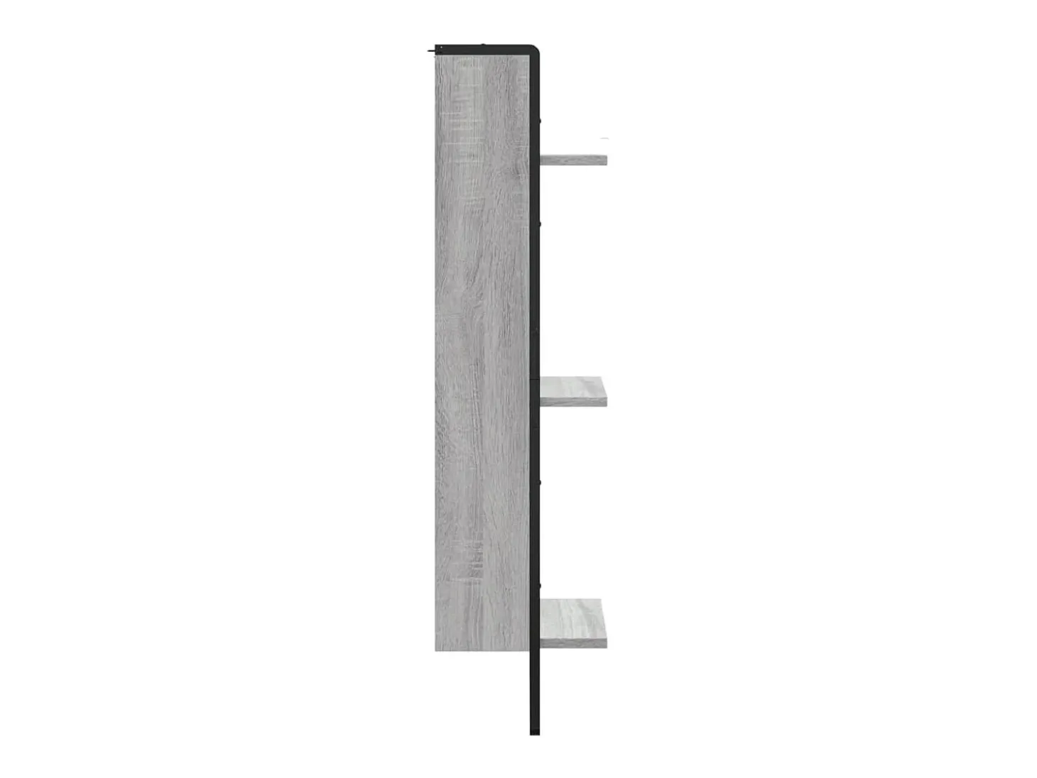 Estantería de pared de 3 niveles Sonoma gris 30x25x100 cm