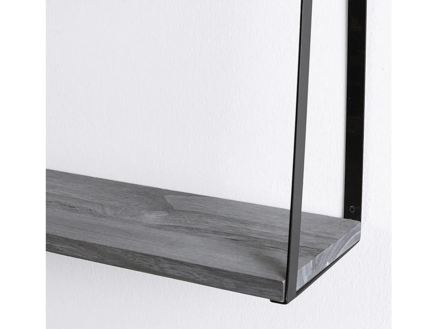 Estantería de pared Eloi de 2 niveles Gris
