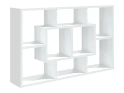 Estantería de pared madera de ingeniería blanco 85x16x52,5 cm