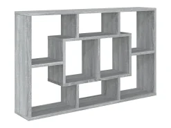 Estantería de pared madera ingeniería gris Sonoma 85x16x52,5 cm